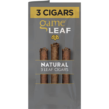 Game Leaf Cigarillos Natural 10 Packs of 3 Pre Priced