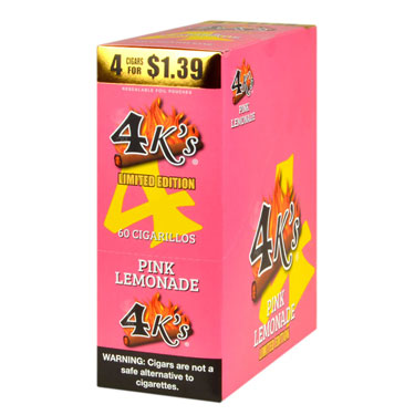 4 Kings Cigarillos Pink Lemonade 15ct | BuyPipeTobacco.com