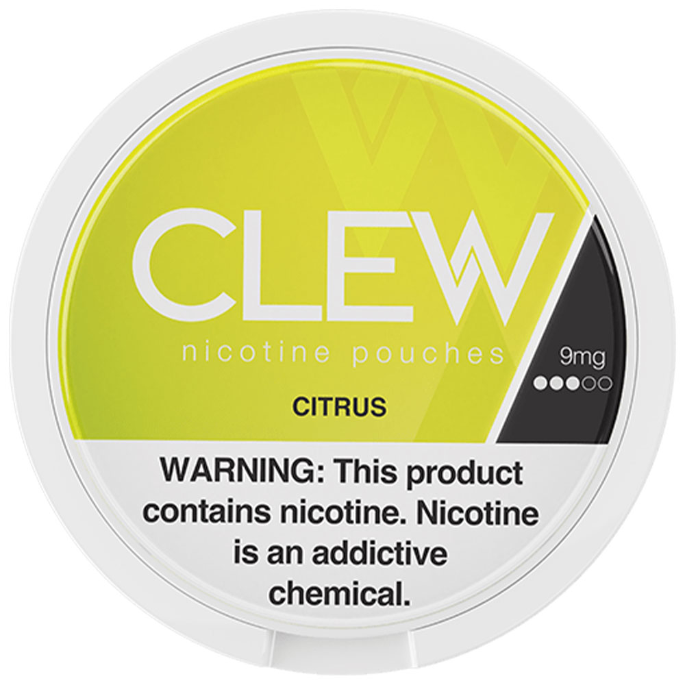 CLEW Nicotine Pouches Citrus 9mg 5ct