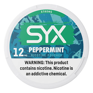 SYX Nicotine Pouches Peppermint 12mg 5ct