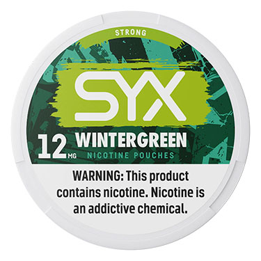 SYX Nicotine Pouches Wintergreen 12mg 5ct
