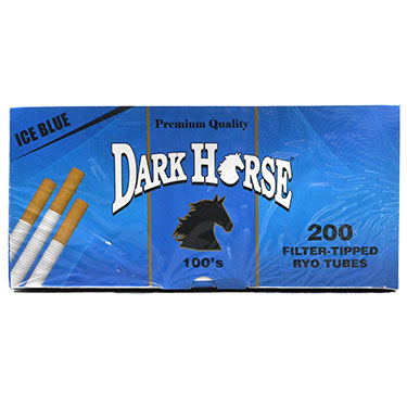 Dark Horse Ice Blue (Menthol) Cigarette Tubes 100mm 200ct Box