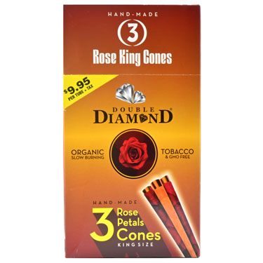 Double Diamond Rose Petal Cones 3 Pack