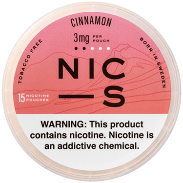 NIC S Nicotine Pouches Cinnamon 3mg 5ct