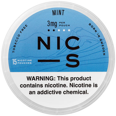 NIC S Nicotine Pouches Mint 3mg 5ct