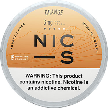 NIC S Nicotine Pouches Orange 6mg 5ct
