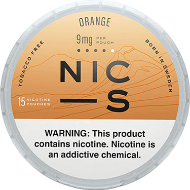 NIC S Nicotine Pouches Orange 9mg 5ct