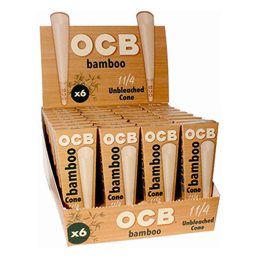 OCB Bamboo Cones 1.25 24pks of 6