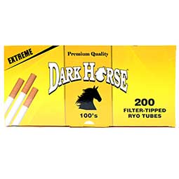 Dark Horse Extreme (Yellow) Cigarette Tubes 100mm 200ct Box