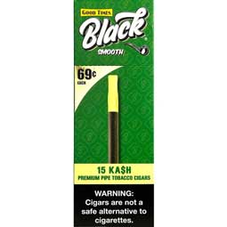 Good Times Black Smooth Kash Cigars 15ct Box