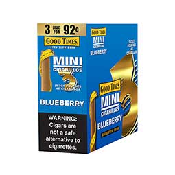 Good Times Mini Cigarillos Blueberry 15ct 3pk