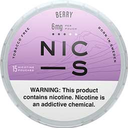 NIC S Nicotine Pouches Berry 6mg 5ct