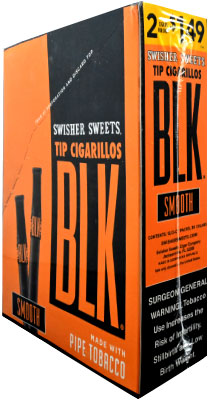 Swisher Sweets BLK Smooth Tip Cigarillos 15ct